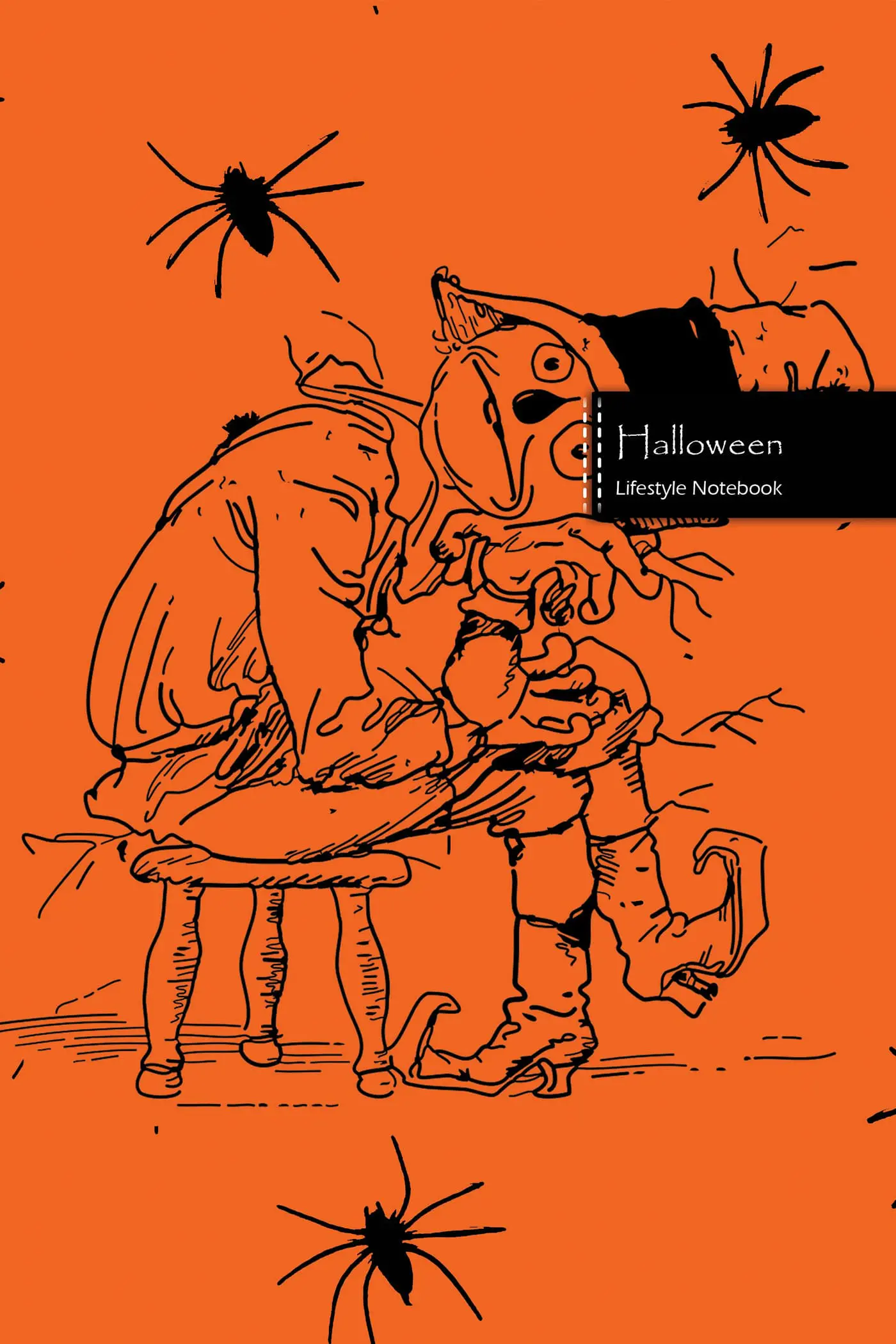 Halloween Lifestyle Notebook, Wide Ruled, 180 Pages (90 Shts), Dotted Lines, Write-in Journal, US Trade (6 x 9 In) (Book 4)