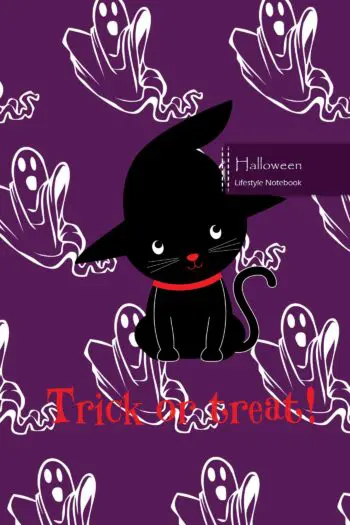 Halloween Lifestyle Notebook, Wide Ruled, 180 Pages (90 Shts), Dotted Lines, Write-in Journal, US Trade (6 x 9 In) (Book 10)