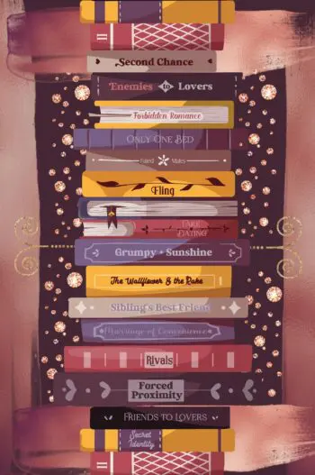 On the Way to the HEA: Romance Tropes Notebook (6x9 Dot Grid Perfect Bound)