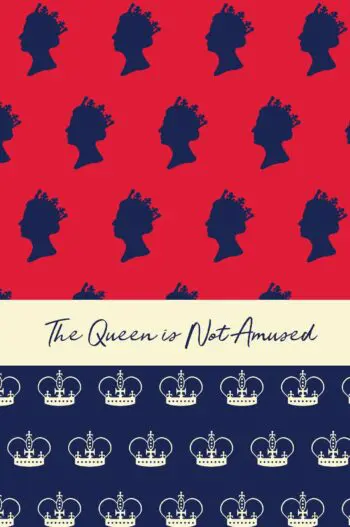 The Queen Is Not Amused (6x9 Dot Grid Perfect Bound Notebook)