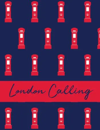 London Calling Notebook (8.5x11 Lined Perfect Bound)