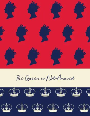 The Queen Is Not Amused Notebook (8.5x11 Lined Perfect Bound)