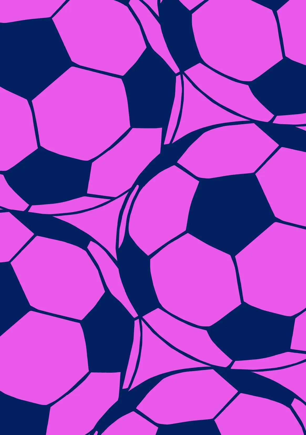 Light Purple Dark Blue Football | A5 Notebook | Lined | 100 pages | Blank Date | Page Numbers