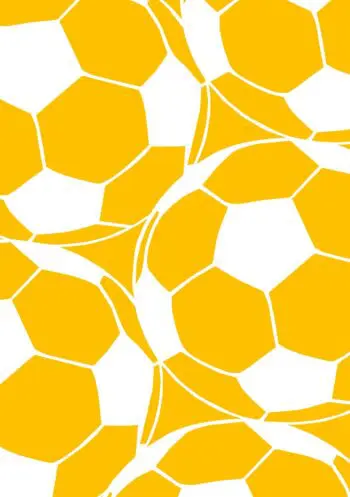 Orange White Football | A5 Notebook | Lined | 100 pages | Blank Date | Page Numbers