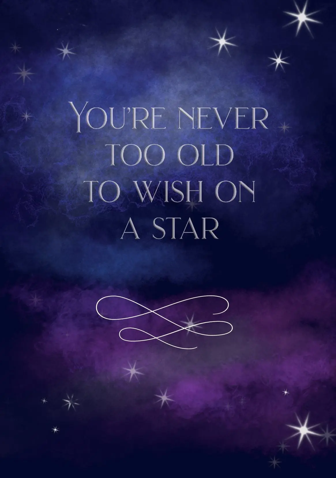 You're never too old to wish on a star