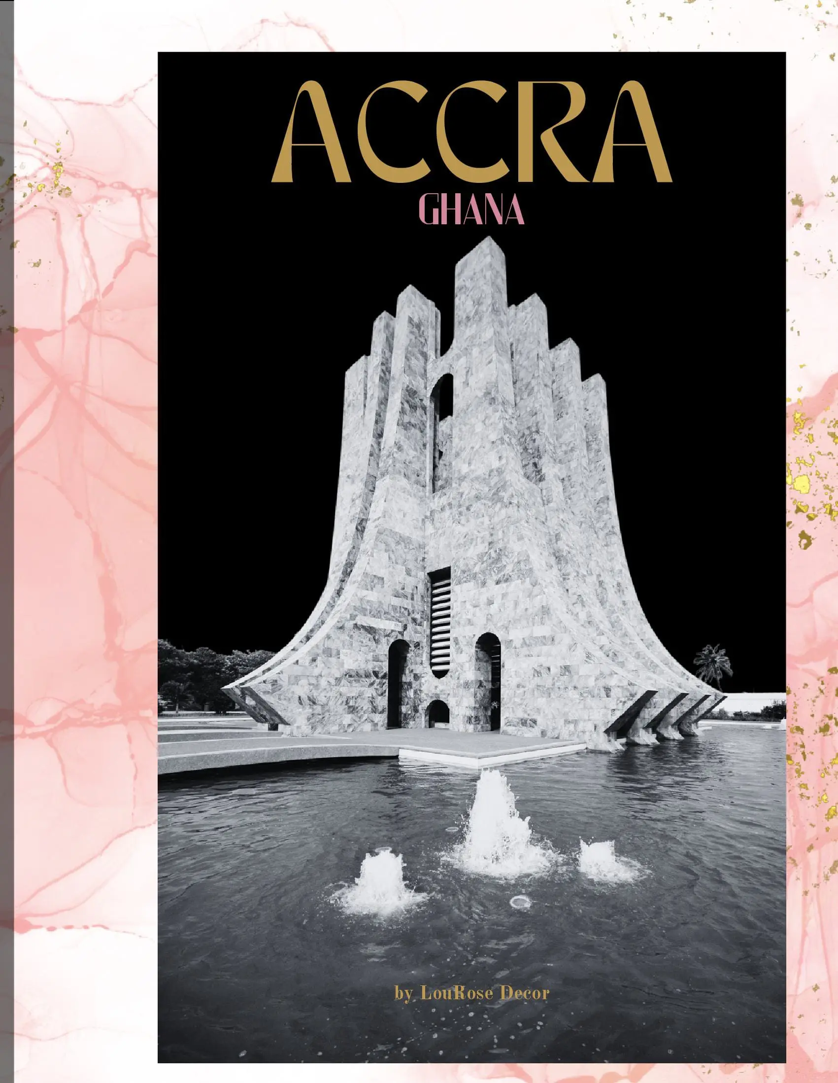 Decorative Book- Accra Light Pink