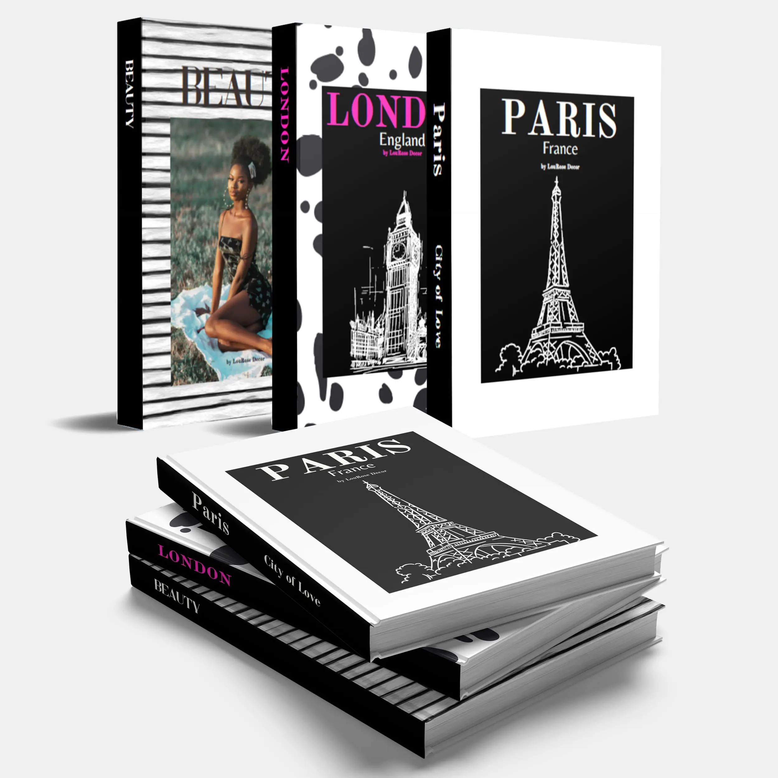 Paris London Beauty Travel Decorative Books
