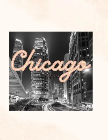 Decorative Book- Chicago Light Pink
