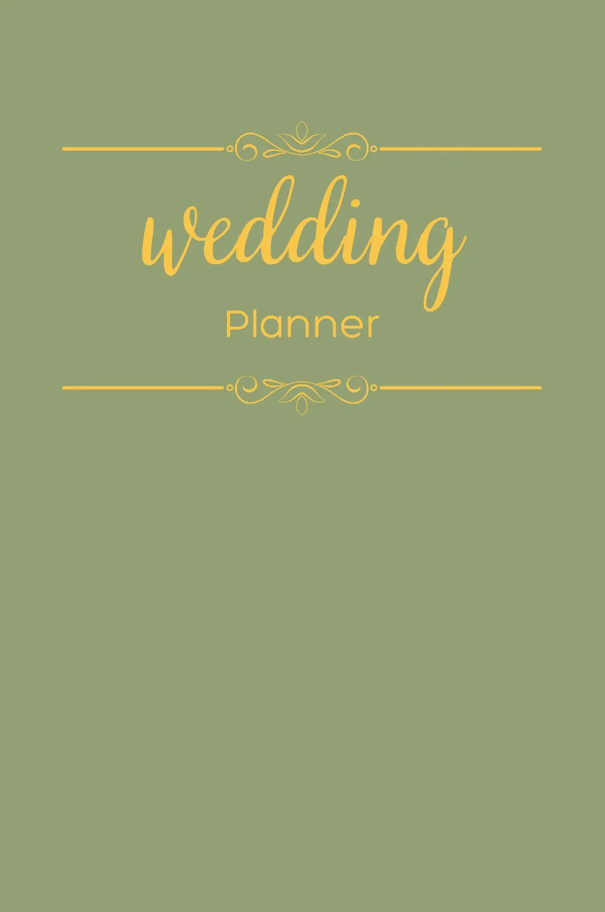 The Complete Wedding Planner by Dreamier Days in Sage