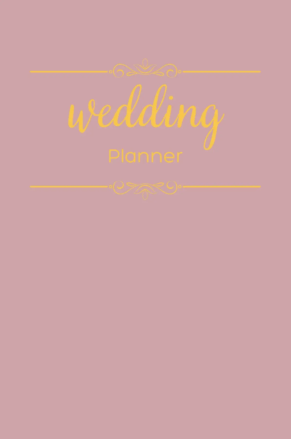 The Complete Wedding Planner by Dreamier Days in Dusty Pink