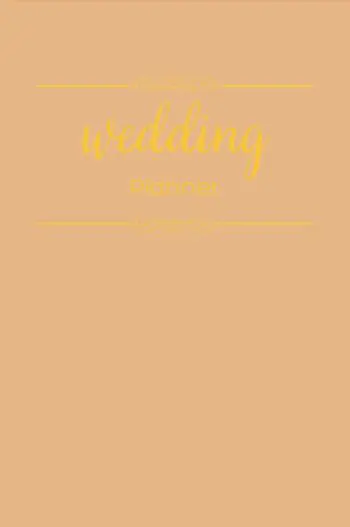 The Complete Wedding Planner by Dreamier Days in Burnt Orange