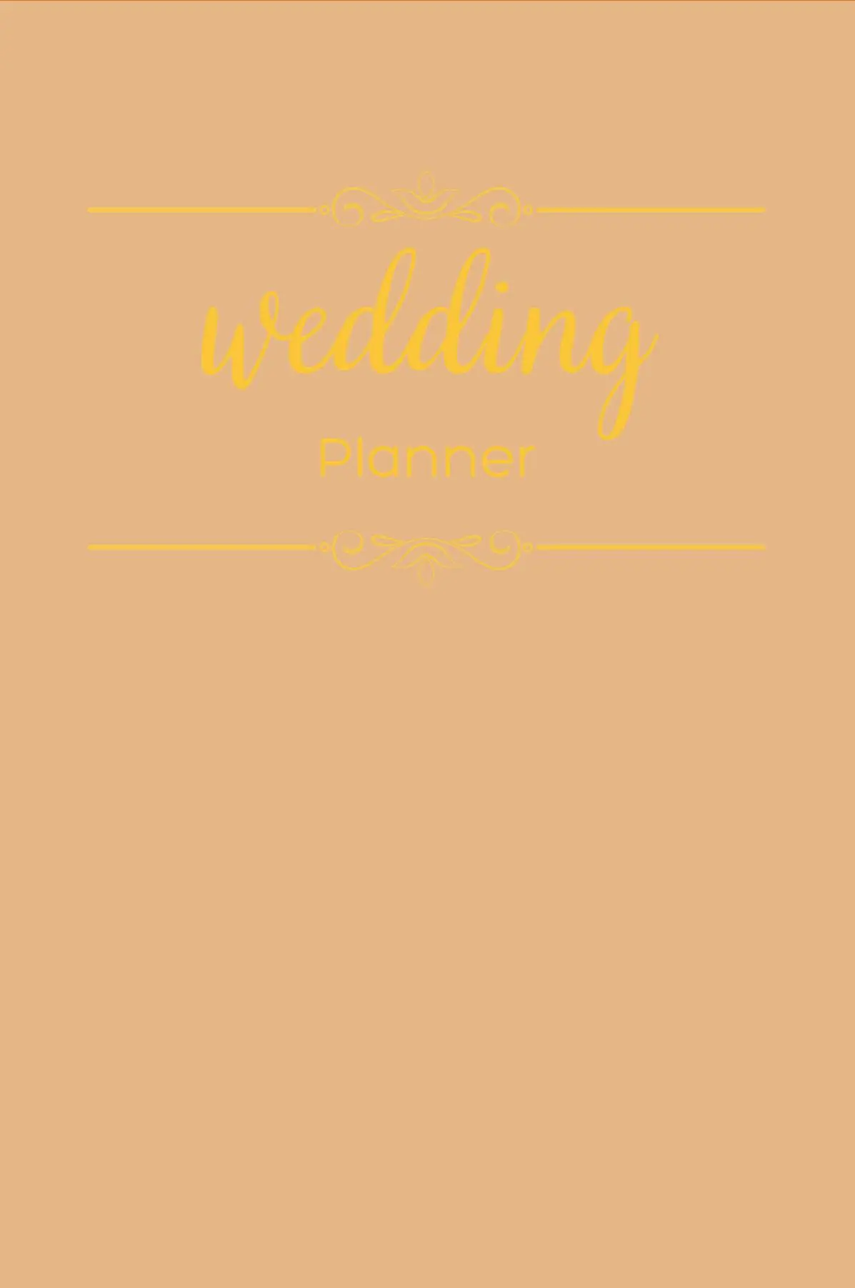 The Complete Wedding Planner by Dreamier Days in Burnt Orange