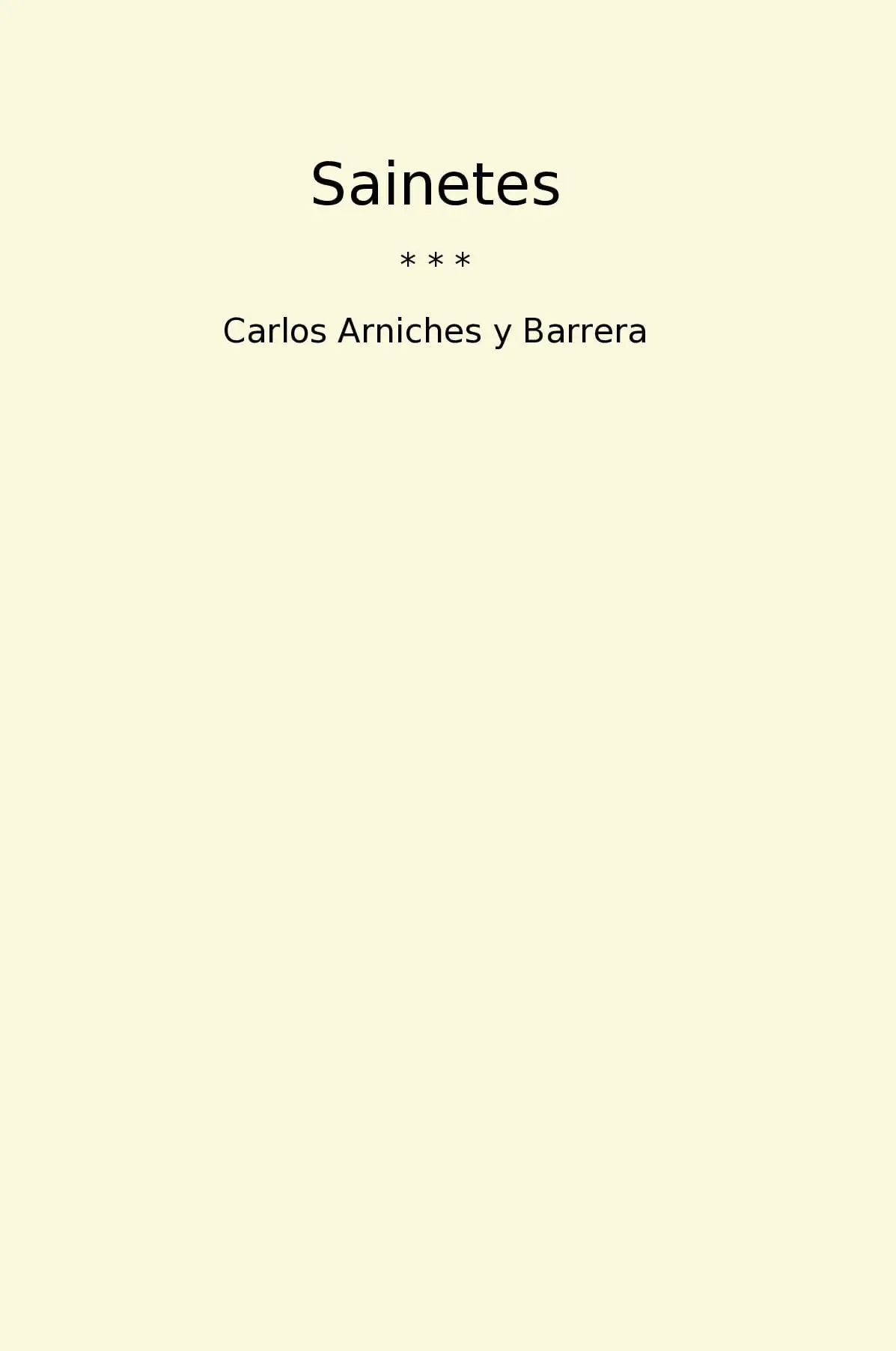 Sainetes