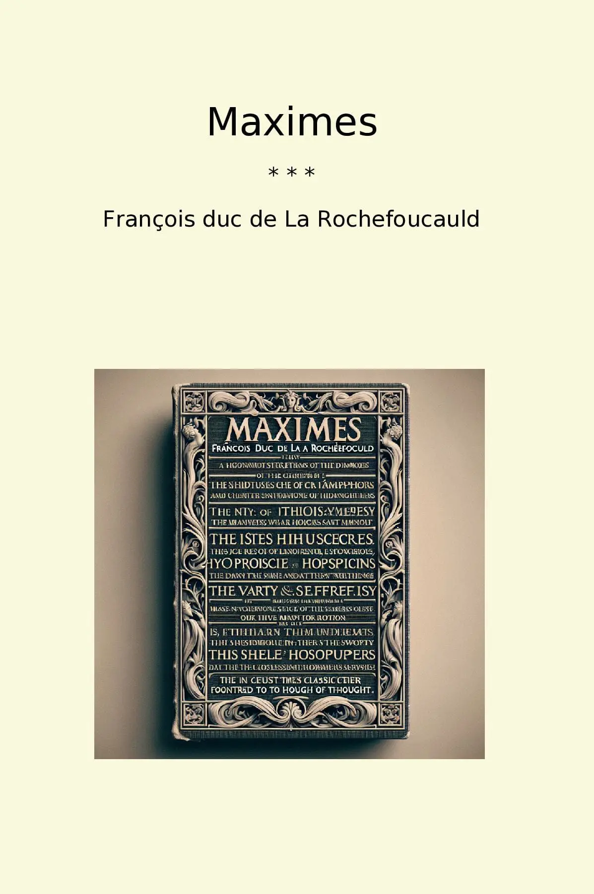 Maximes