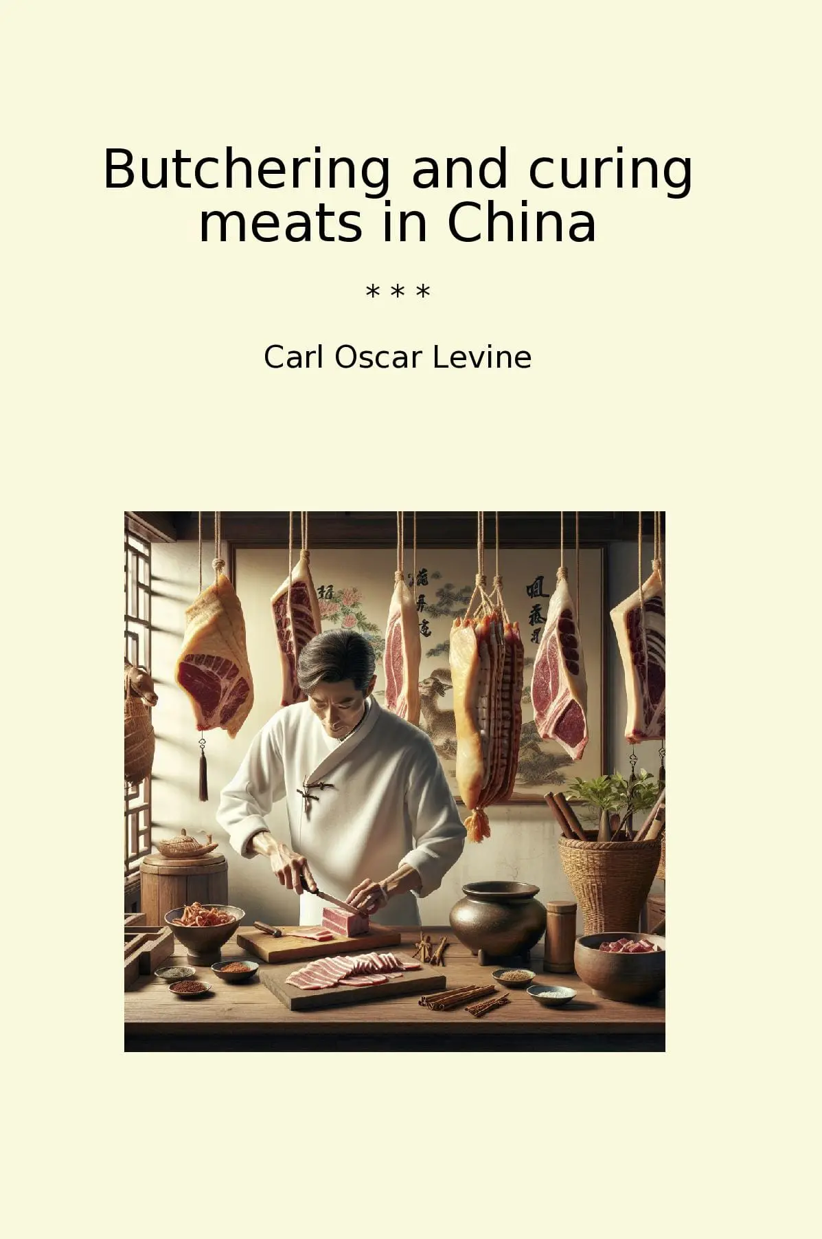 Butchering and curing meats in China