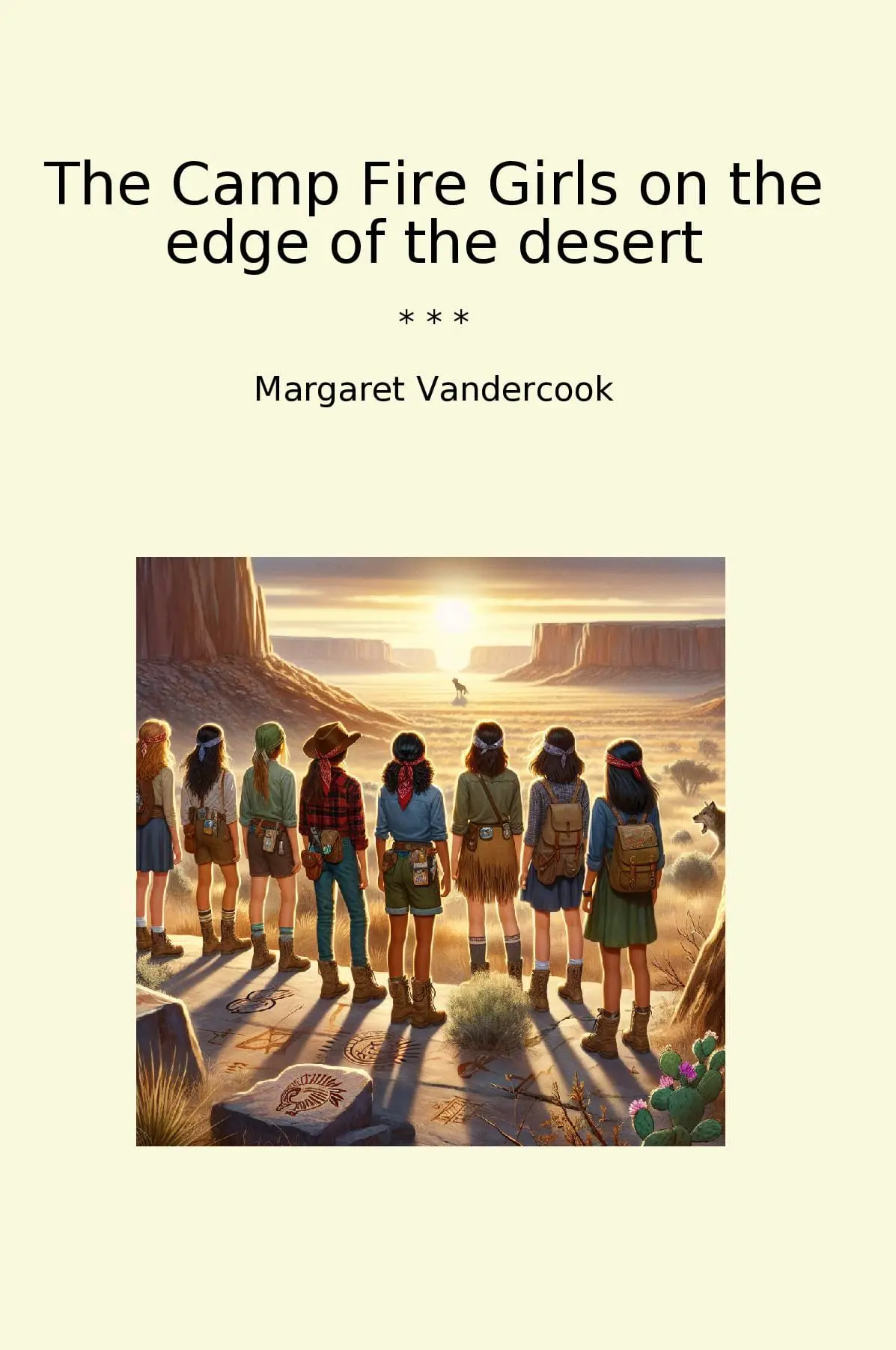 The Camp Fire Girls on the edge of the desert