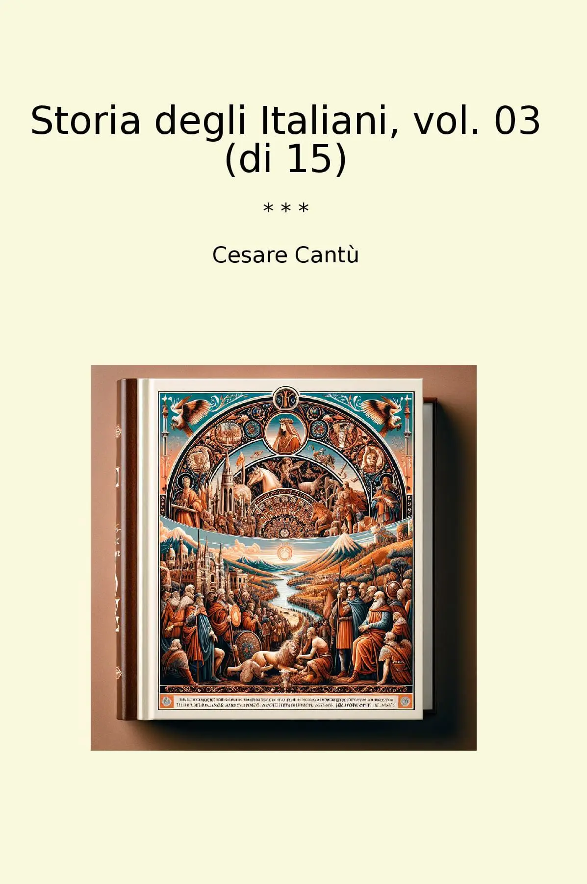 Storia degli Italiani, vol. 03 (di 15)