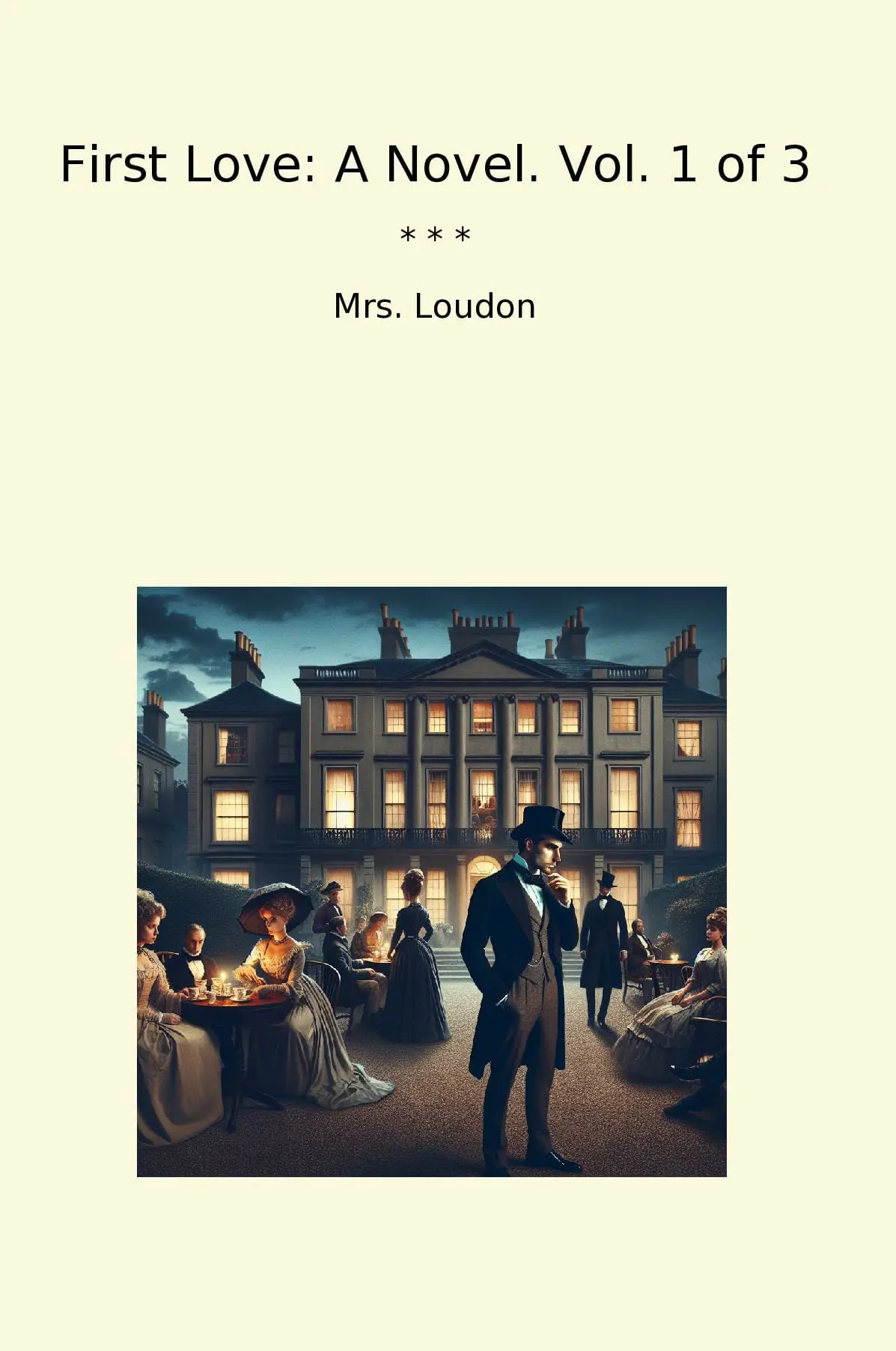 First Love: A Novel. Vol. 1 of 3