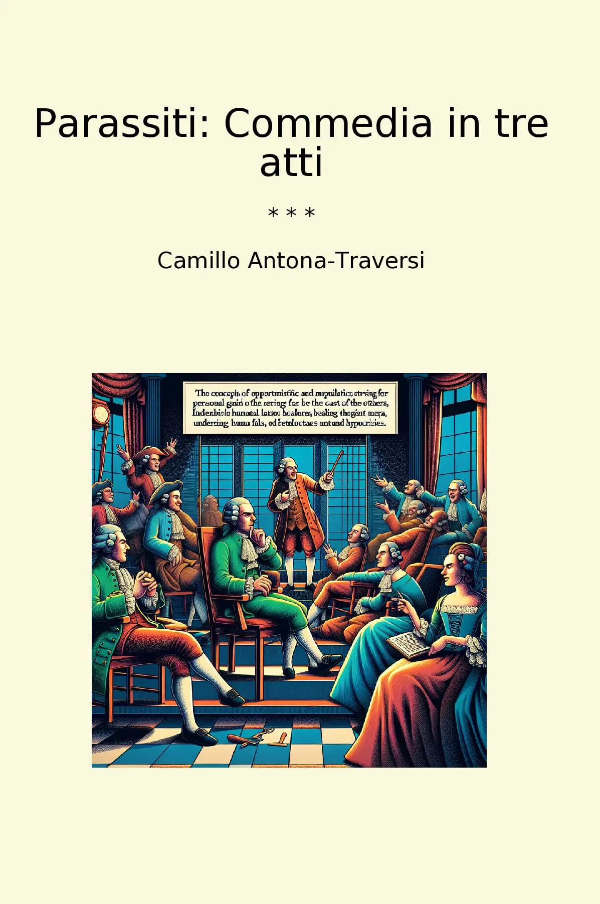 Parassiti: Commedia in tre atti