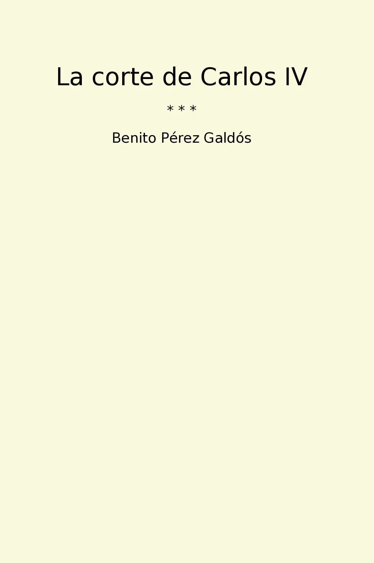 La corte de Carlos IV
