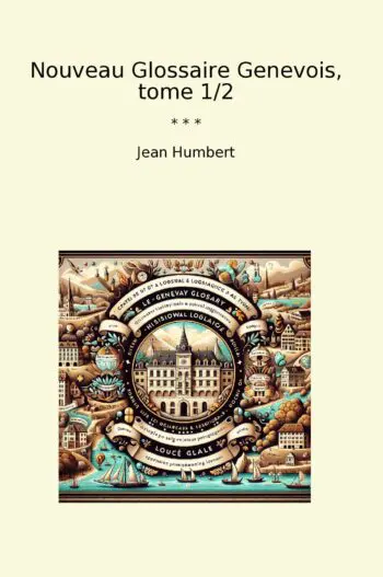 Nouveau Glossaire Genevois, tome 1/2