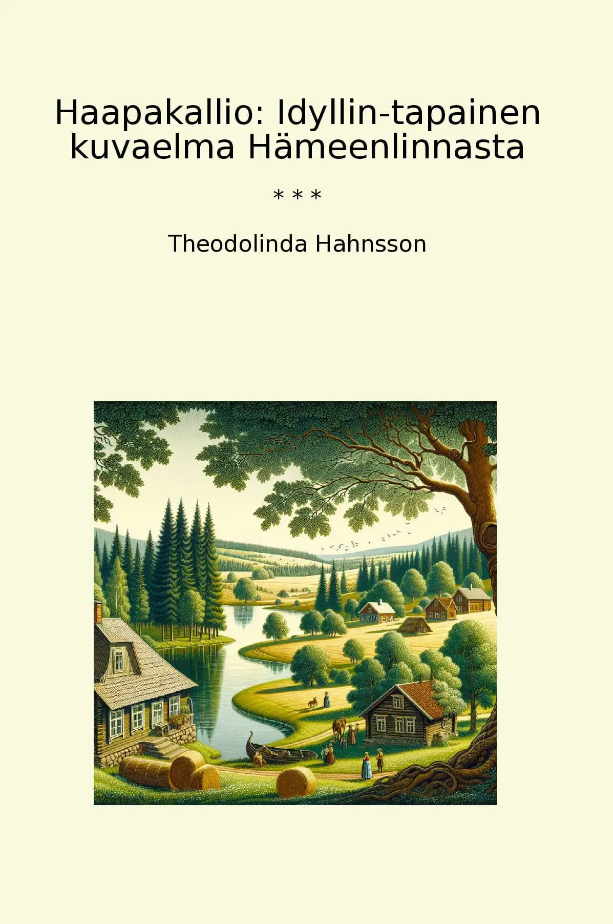 Haapakallio: Idyllin-tapainen kuvaelma Hämeenlinnasta