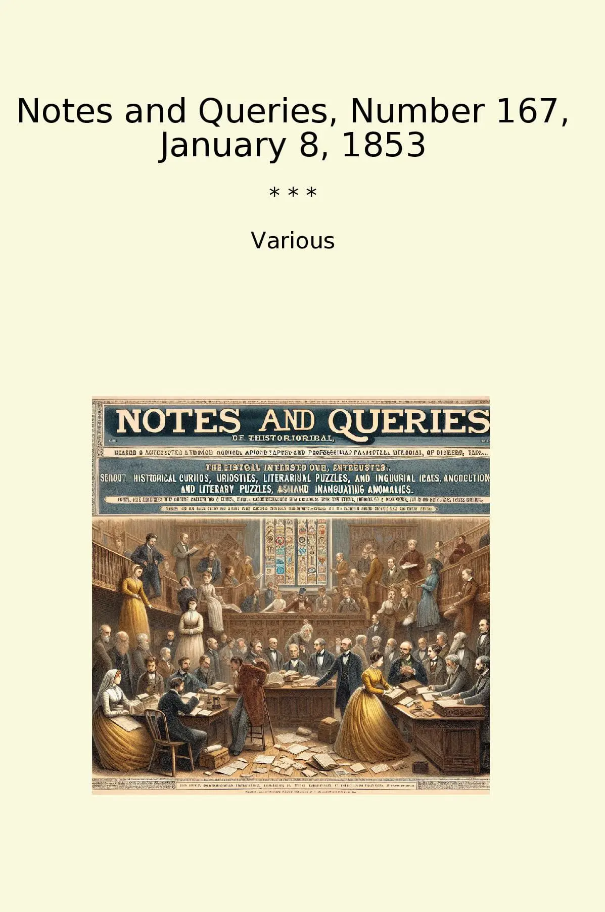 Notes and Queries, Number 167, January 8, 1853