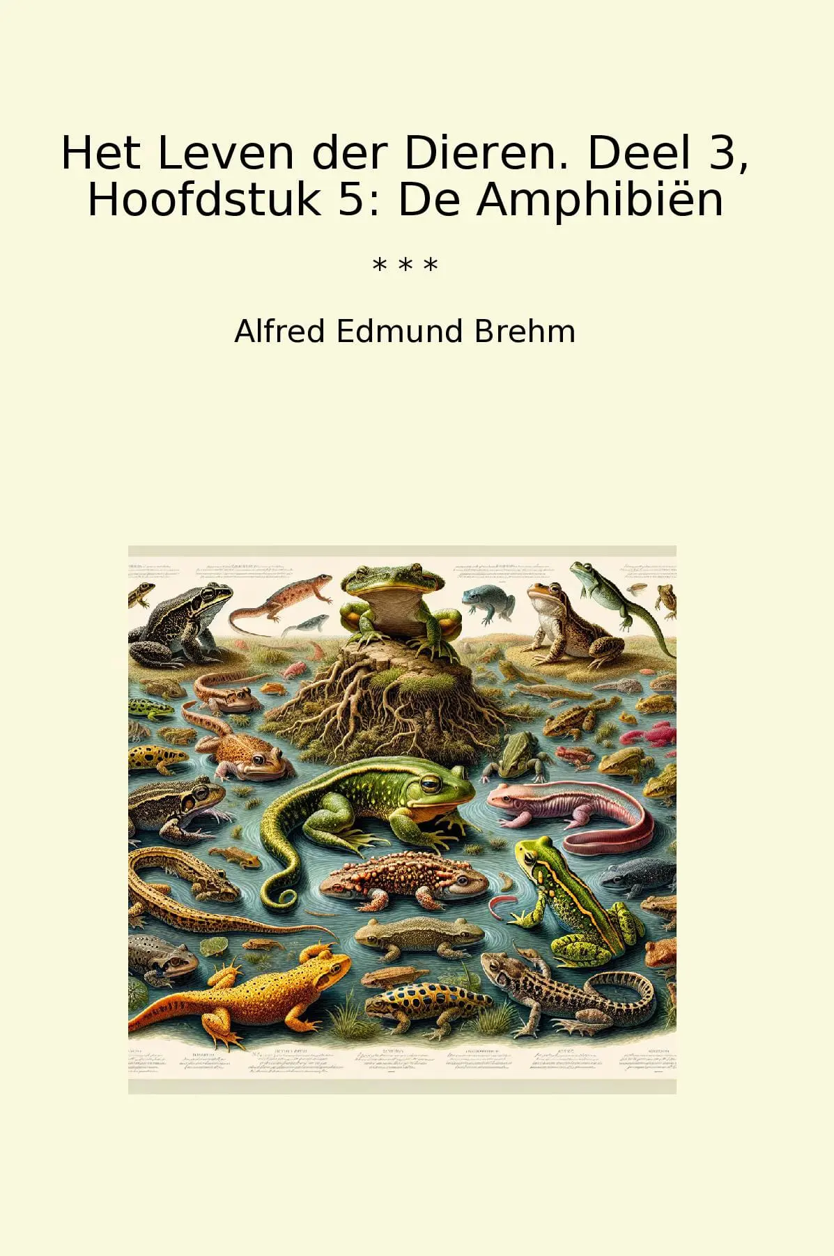 Het Leven der Dieren. Deel 3, Hoofdstuk 5: De Amphibiën