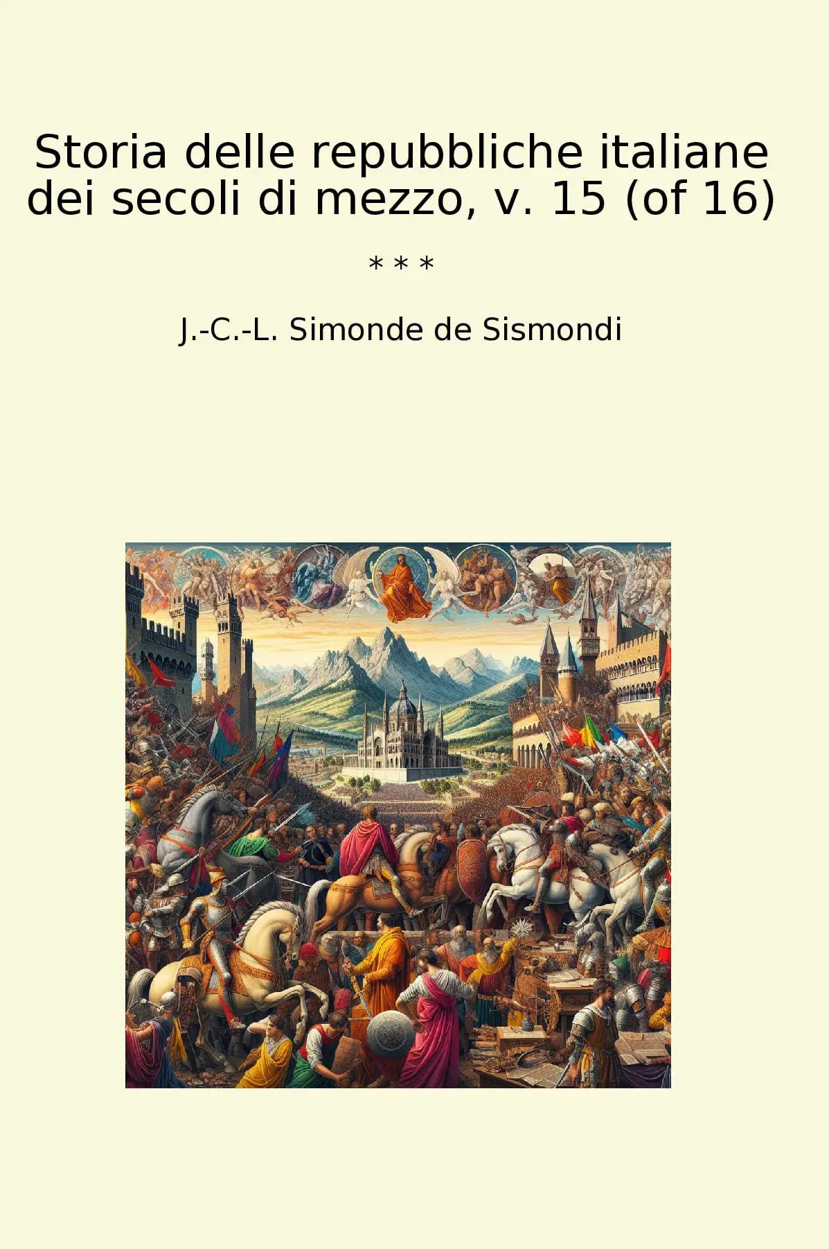 Storia delle repubbliche italiane dei secoli di mezzo, v. 15 (of 16)