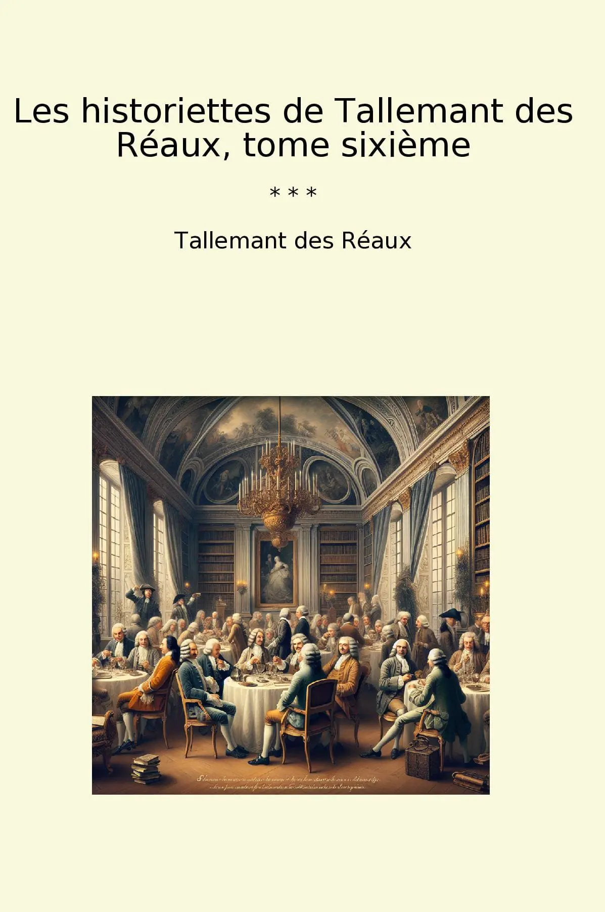 Les historiettes de Tallemant des Réaux, tome sixième