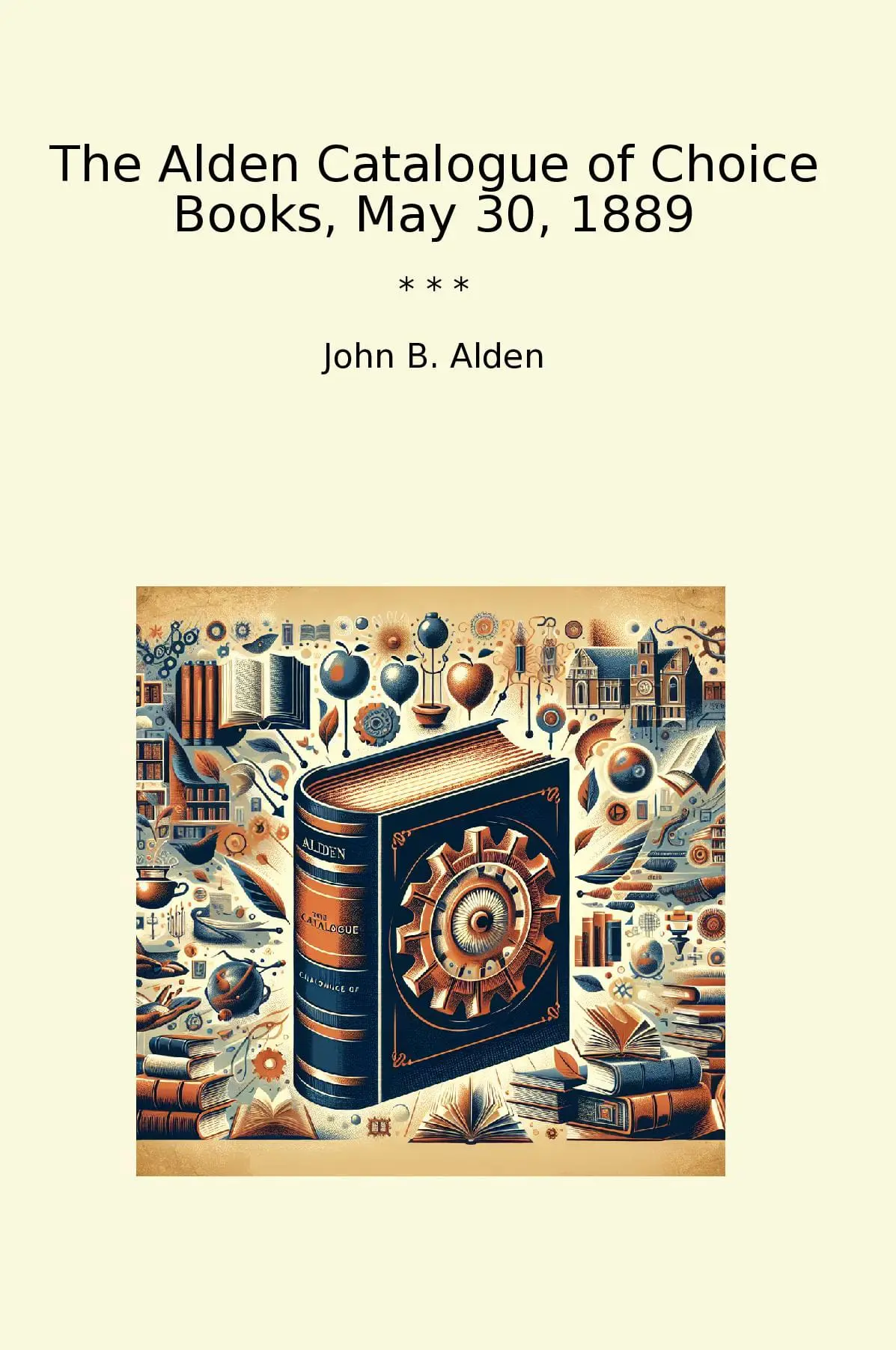 The Alden Catalogue of Choice Books, May 30, 1889