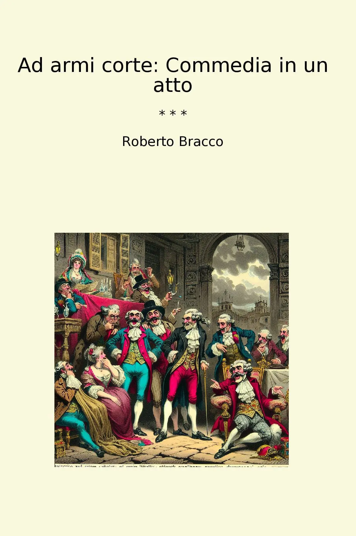 Ad armi corte: Commedia in un atto