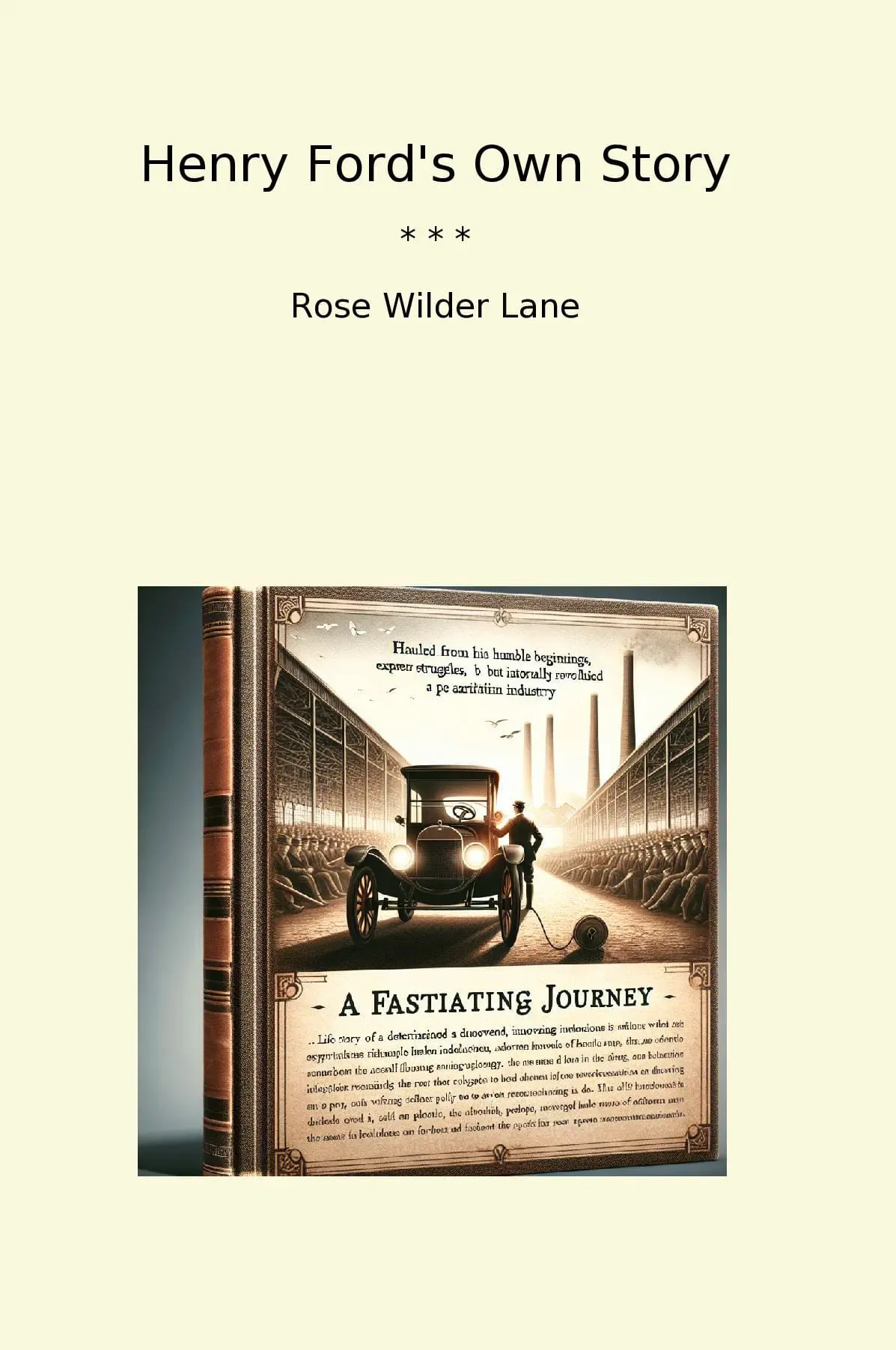 Henry Ford's Own Story