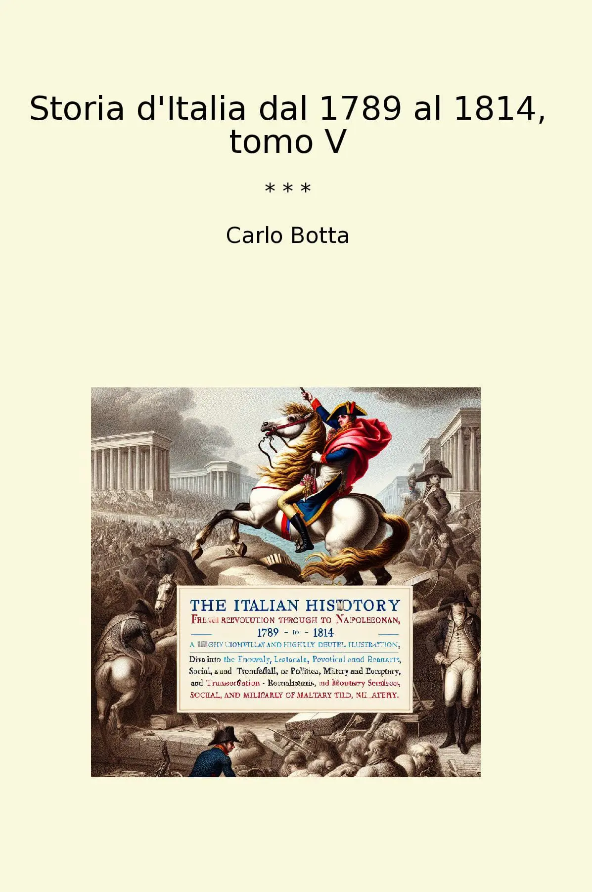 Storia d'Italia dal 1789 al 1814, tomo V