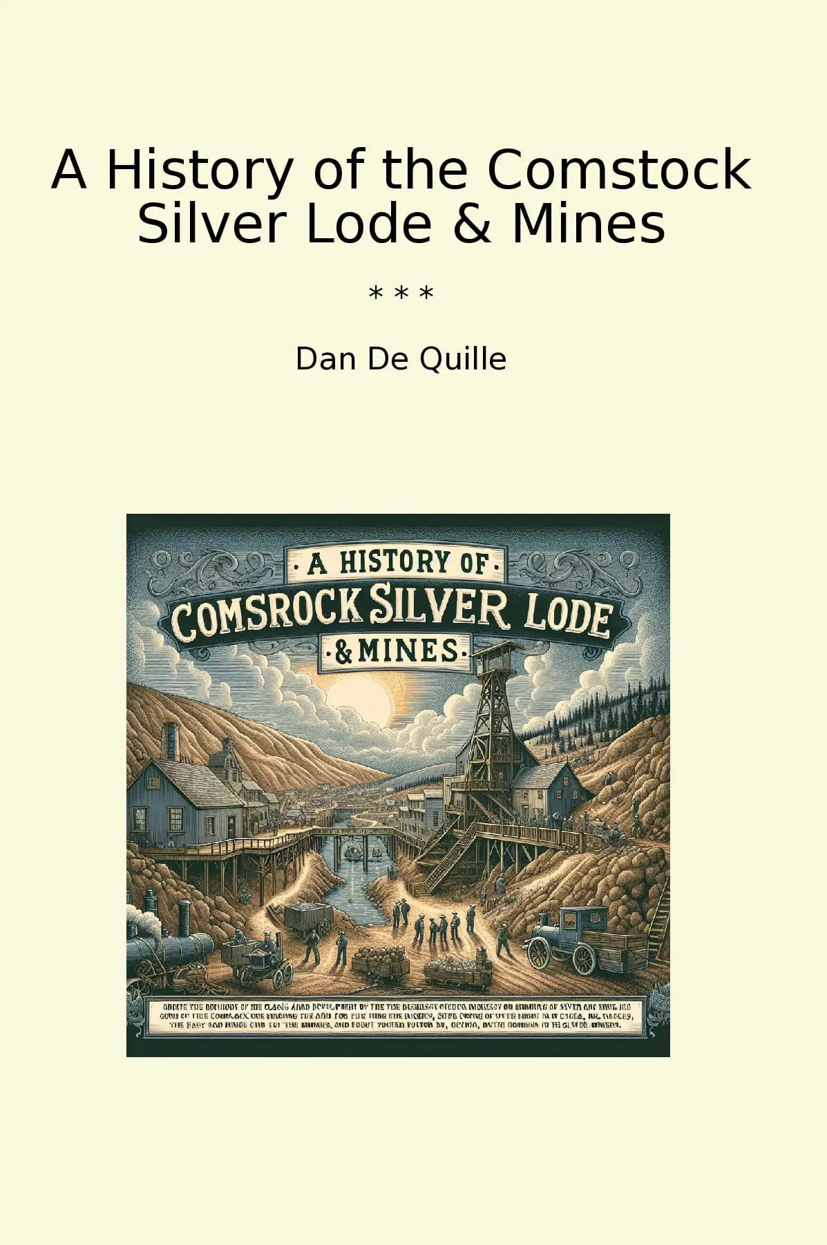 A History of the Comstock Silver Lode & Mines
