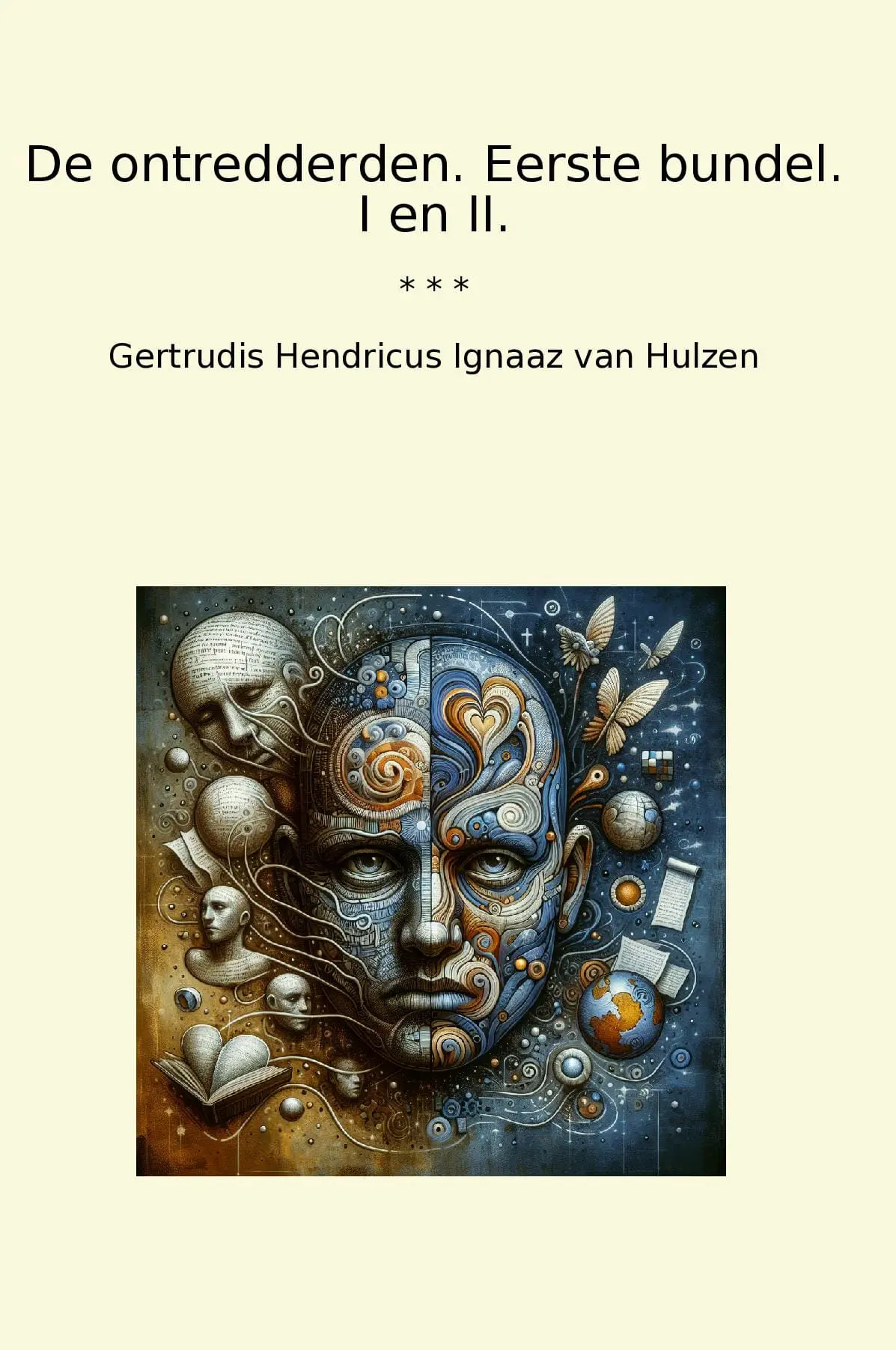 De ontredderden. Eerste bundel. I en II.