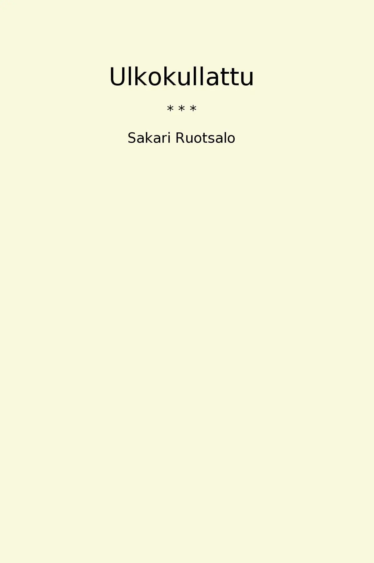 Ulkokullattu