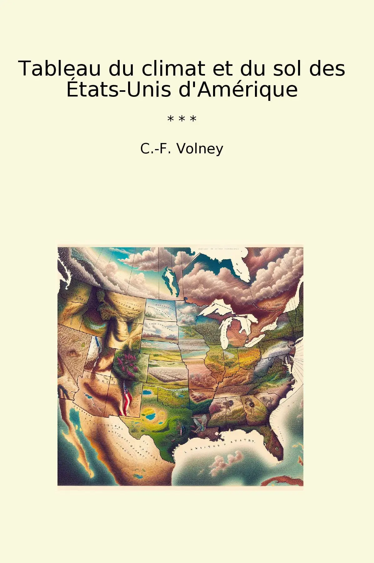 Tableau du climat et du sol des États-Unis d'Amérique