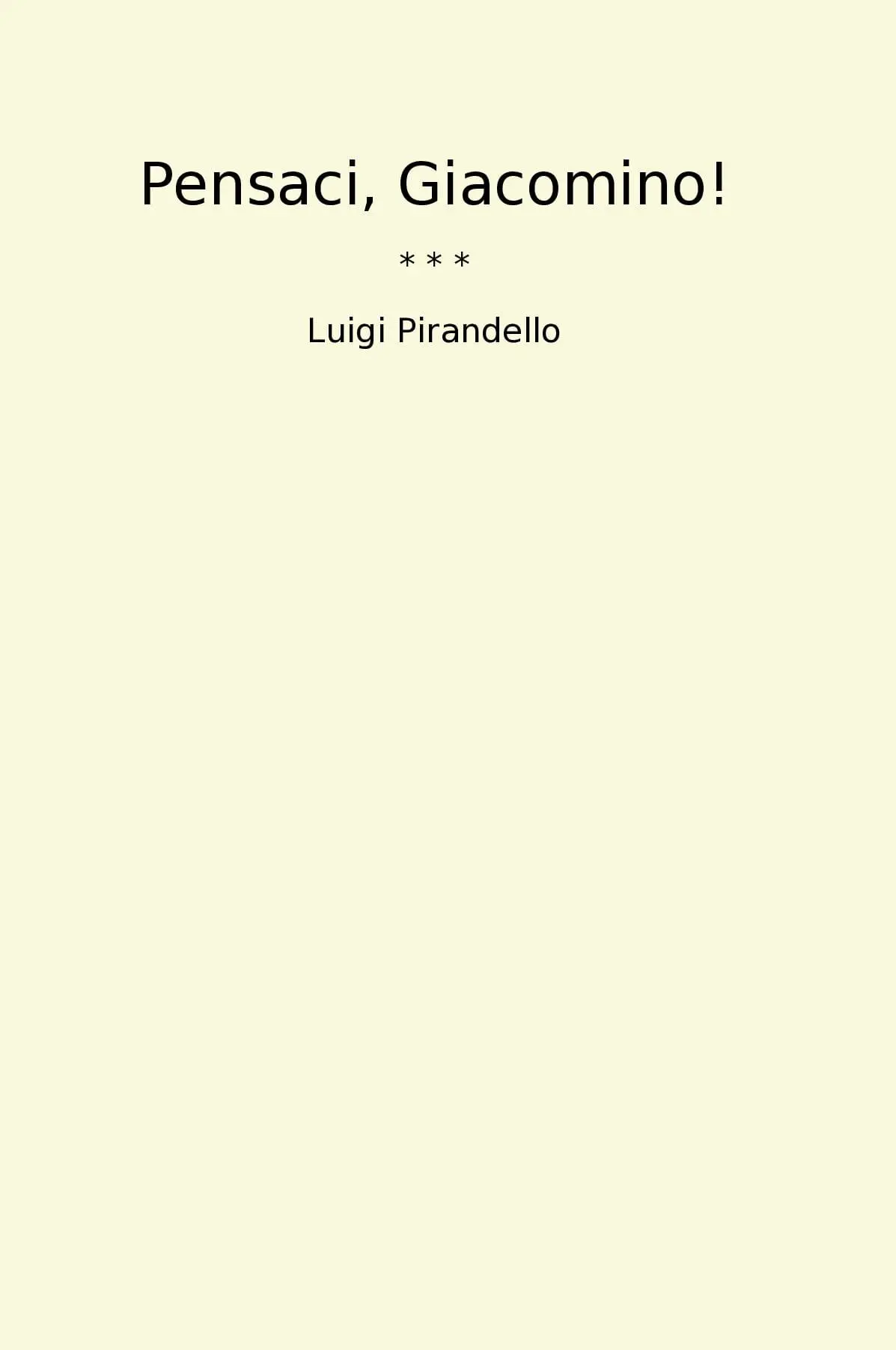 Pensaci, Giacomino!