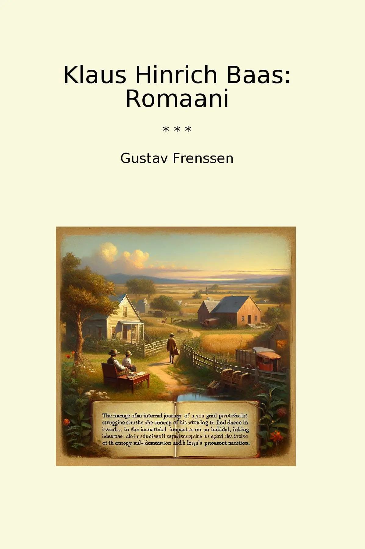 Klaus Hinrich Baas: Romaani