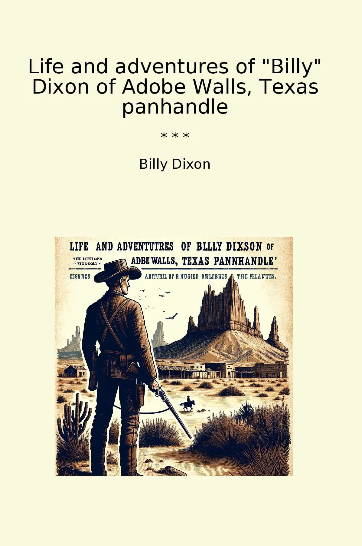 Life and adventures of "Billy" Dixon of Adobe Walls, Texas panhandle