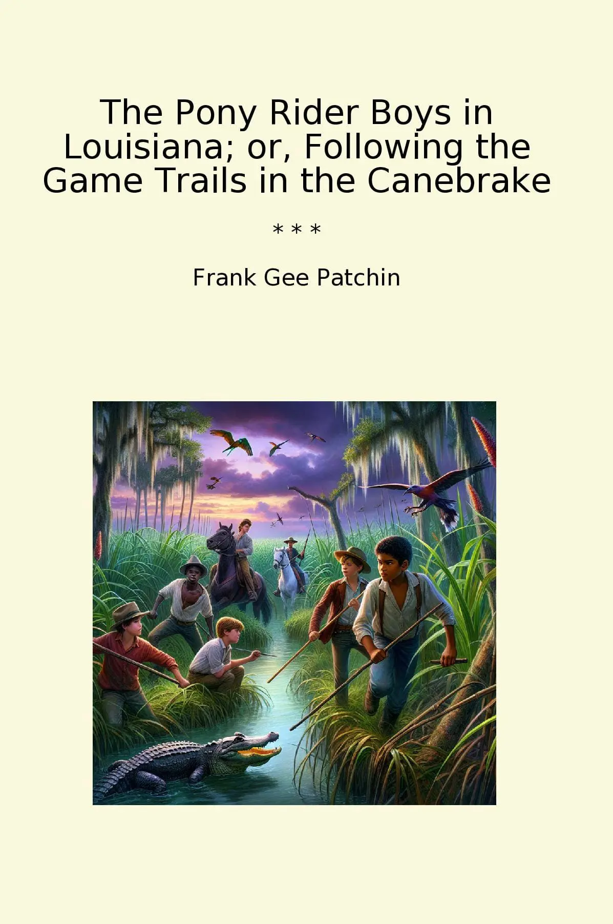 The Pony Rider Boys in Louisiana; or, Following the Game Trails in the Canebrake