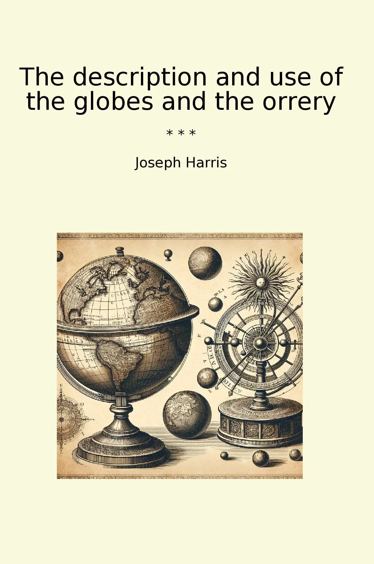 The description and use of the globes and the orrery