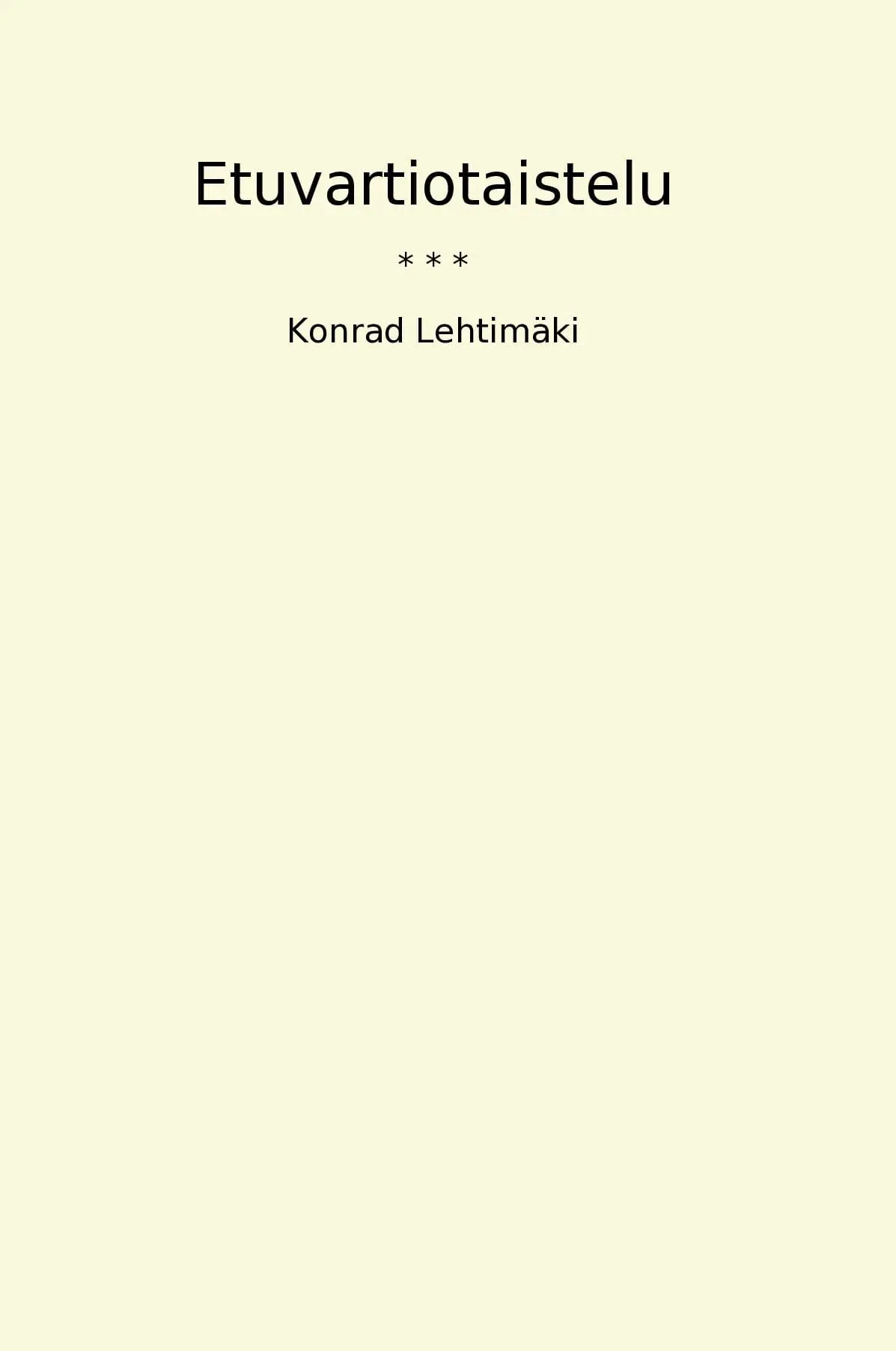 Etuvartiotaistelu