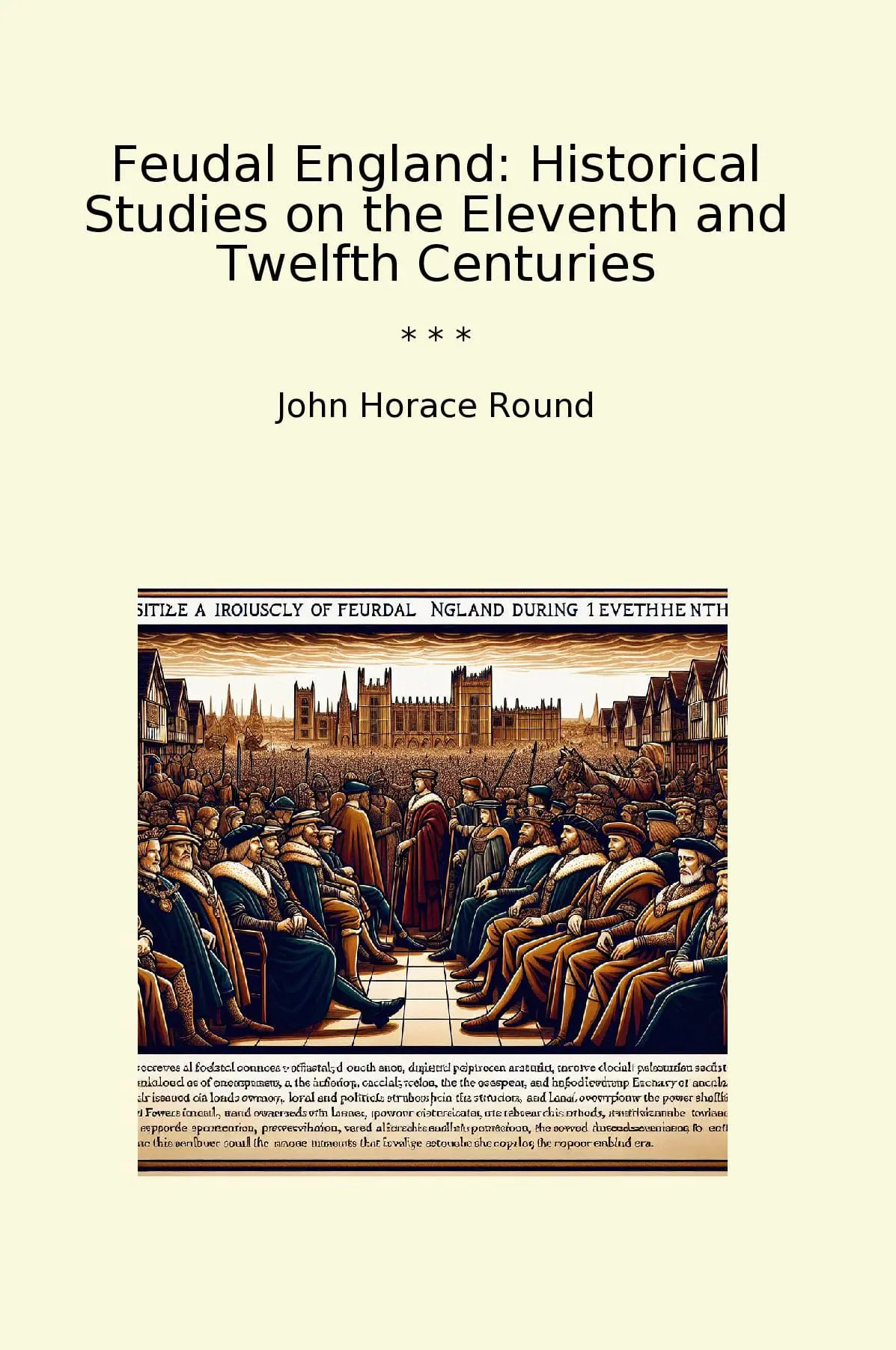 Feudal England: Historical Studies on the Eleventh and Twelfth Centuries