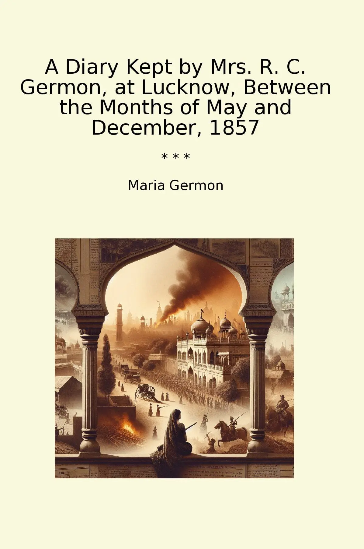 A Diary Kept by Mrs. R. C. Germon, at Lucknow, Between the Months of May and December, 1857