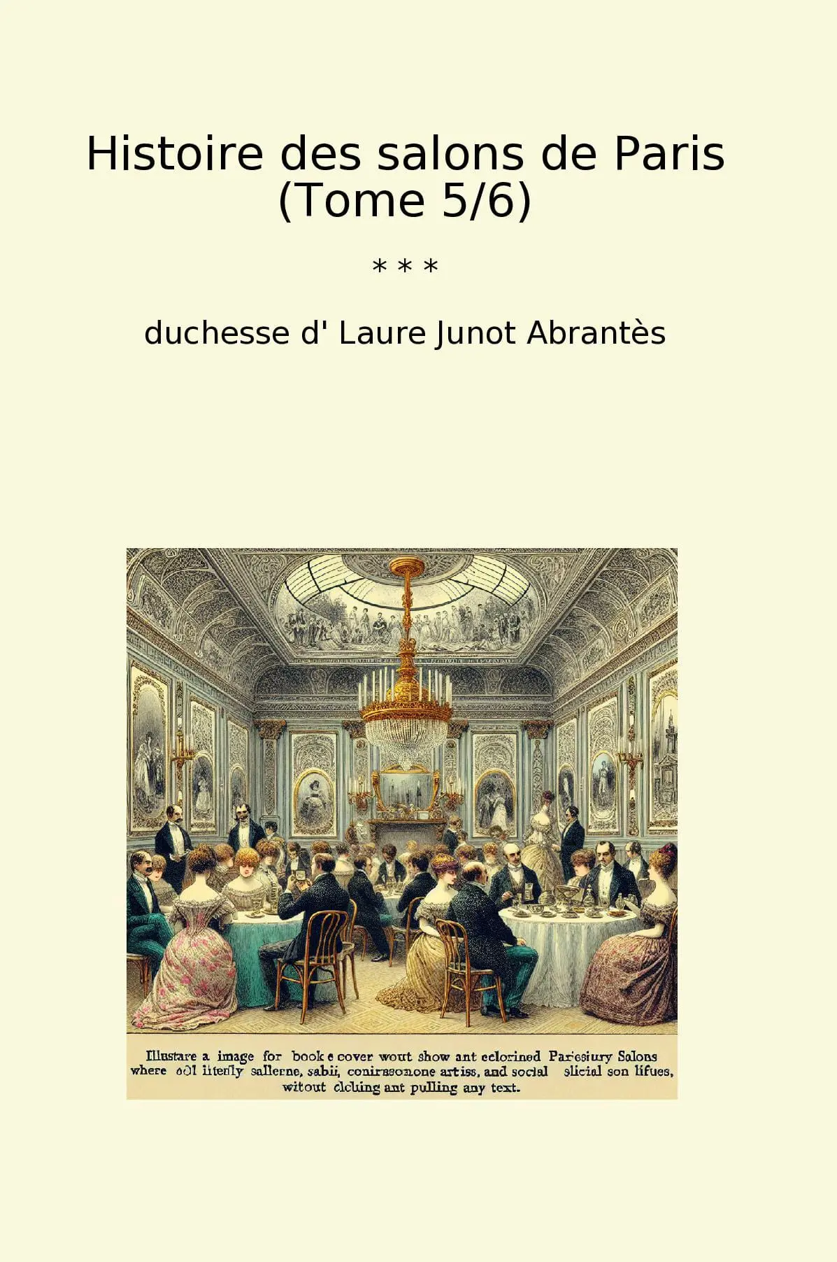 Histoire des salons de Paris (Tome 5/6)