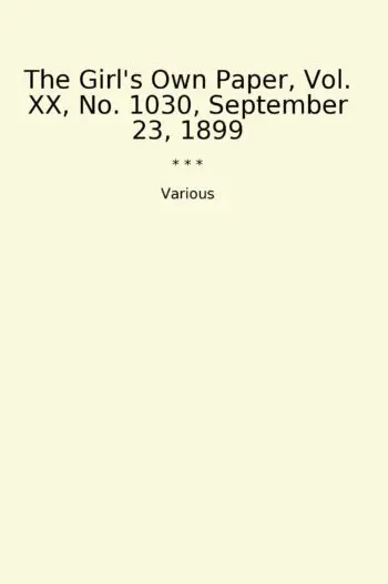 The Girl's Own Paper, Vol. XX, No. 1030, September 23, 1899
