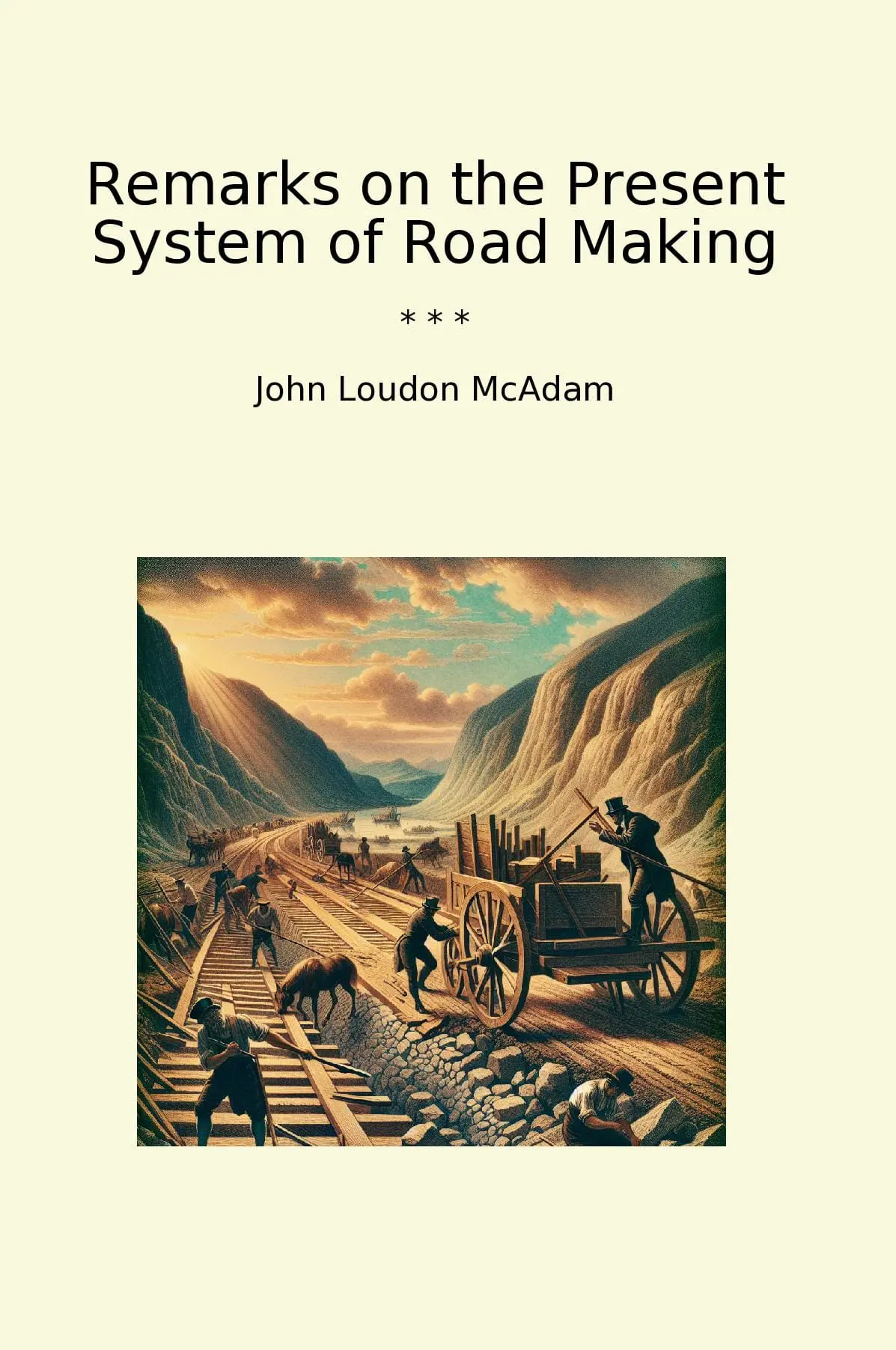 Remarks on the Present System of Road Making