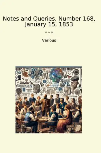 Notes and Queries, Number 168, January 15, 1853